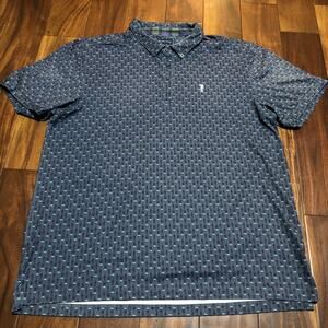 William Murray Polo Shirt Mens XL Performance Button Golf Drinks Keep ‘Em Coming